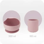 MoMi Ami silikonski set za hranjenje Pink - Слика 10