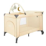 MoMi Belove Plus prenosivi krevetac za bebe Beige 2 Nivoa
