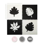 MoMi Feli podloga za bebe - Puzzle od pene Black - Слика 11