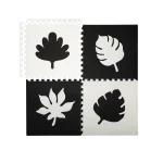 MoMi Feli podloga za bebe - Puzzle od pene Black - Слика 4