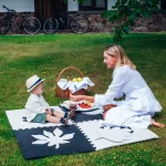 MoMi Feli podloga za bebe - Puzzle od pene Black - Слика 3