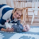 MoMi Feli podloga za bebe - Puzzle od pene Grey - Слика 12