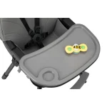 MoMi Flovi stolica za hranjenje bebe Grey Black, 6m+ - Слика 6