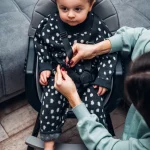 MoMi Flovi stolica za hranjenje bebe Grey White, 6m+ - Слика 11