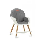 MoMi Flovi stolica za hranjenje bebe Grey White, 6m+ - Слика 5