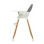 MoMi Flovi stolica za hranjenje bebe Grey White, 6m+ - Слика 4