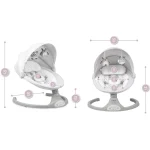 MoMi Kenani njihalica za bebe Light Grey, 0-9kg - Слика 9