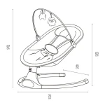 MoMi Kenani njihalica za bebe Sand Beige, 0-9 kg - Слика 9