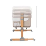 MoMi Smart Bed kolevka za bebe Beige, 0m+ - Слика 5