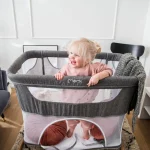 MoMi Smart Bed kolevka za bebe Grey, 0m+ - Слика 11