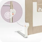 MoMi Lexi Plus XL zaštitna ograda za krevet Beige - Слика 5