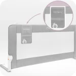 MoMi Lexi Plus XL zaštitna ograda za krevet Grey - Слика 6