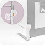 MoMi Lexi Plus XL zaštitna ograda za krevet Grey - Слика 5