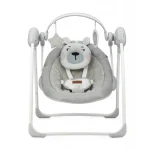 MoMi Liss ljuljaška za bebe Bear Pink, 0-9kg - Слика 2