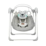 MoMi Liss ljuljaška za bebe Bear Turquoise, 0-9kg - Слика 2