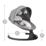 MoMi Kenani njihalica za bebe Dark Grey, 0-9kg - Слика 9
