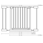 MoMi Paxi Plus zaštitna ograda - kapija za decu White - Слика 8