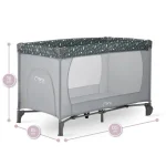 MoMi prenosivi krevetac Belove Grey 1 Nivo - Слика 12