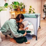 MoMi prenosivi krevetac Belove Grey 1 Nivo - Слика 9