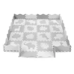 MoMi Zawi podloga za bebe - Puzzle od pene Grey - Слика 3