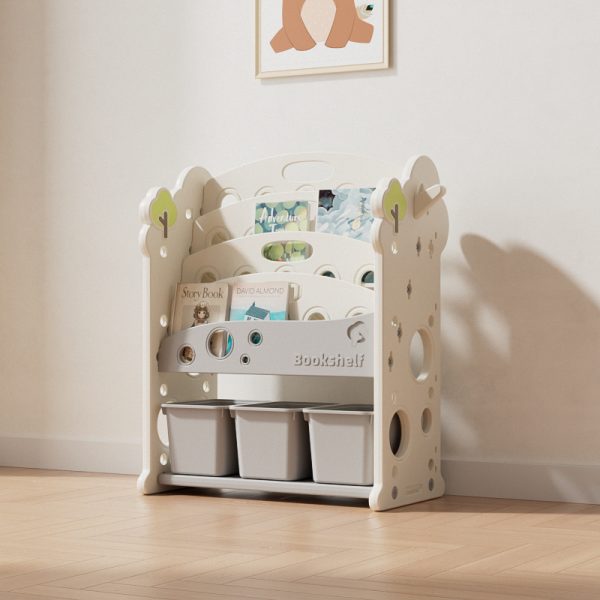Polica za knjige i igračke "Drvce"  - Bela boja
