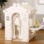 Višefunkcionalna kućica sa tablom za LEGO kocke  - Bež boja