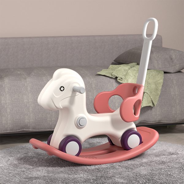 Klackalica-guralica “Konjić” 4 u 1 Crvena