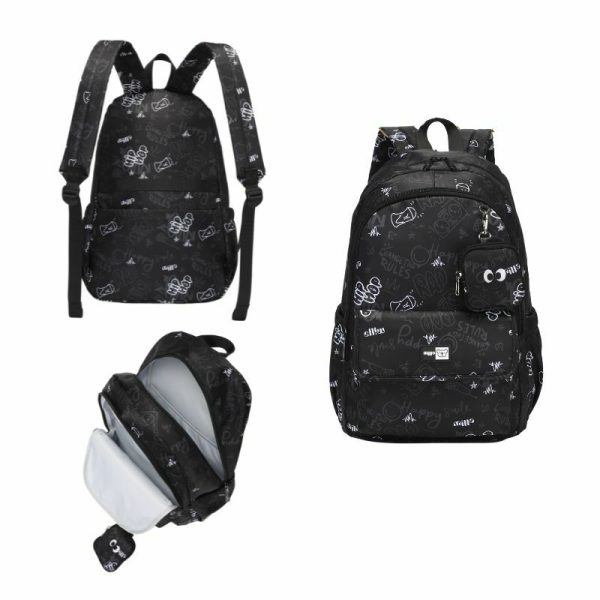 Deciji skolski ranac crni milla 1074