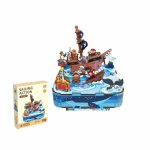 Drvene muzicke puzzle 3d sailing action 68054
