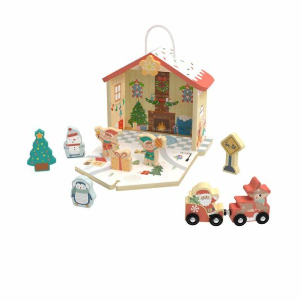 Drvena igra kucica deda mraza hp041