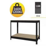 Polica Radna klupa 87x120x60cm 2x600kg