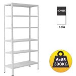 Polica metal-metal 209x100x30 6x65kg