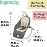 KIDS II INGENUITY LEZALJKA EVERY SEASON™ - WESLEY 16855 0-30m (MAX 18kg)