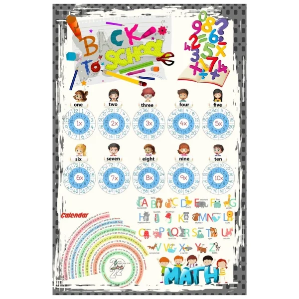 Dečiji tepih Back to school – 120x180cm