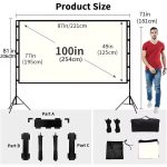 Kettz platno za Projektor 100" Anti-Refleks - Слика 3