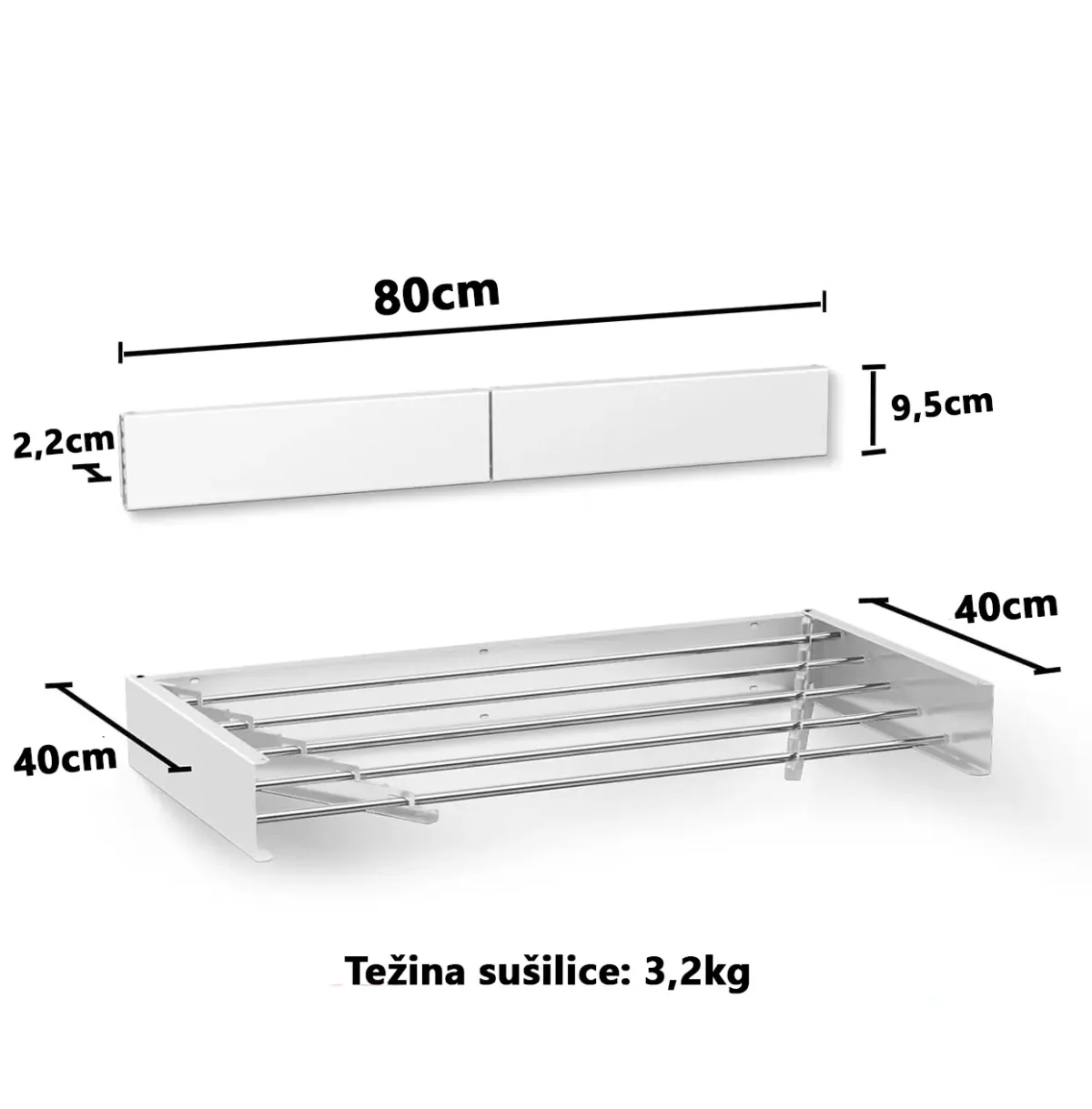 1747828442-WS-D4-80-1 SuperHome Sklopiva Sušilica za Veš WS-D4-80 - Слика 1