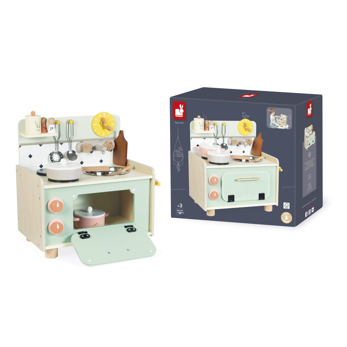 SHINY GRANDMA MALA DRVENA KUHINJA SA DODACIMA - Слика 1