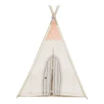 Kikka Boo House drveni šator sa prostirkom Beige, 0m+ - Слика 4