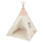 Kikka Boo House drveni šator sa prostirkom Beige, 0m+ - Слика 2