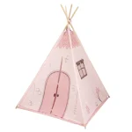 Kikka Boo House drveni šator sa prostirkom Pink, 0m+