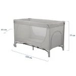 Kikka Boo Medley prenosivi krevetac Grey 1 Nivo - Слика 5