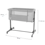 Kikka Boo Noah kolevka za bebe, Light Grey - Слика 4