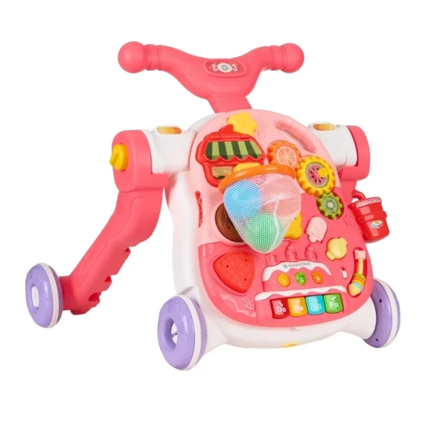 Kikka Boo Sweet Escape guralica - hodalica za bebe 4u1 Pink, 12m+