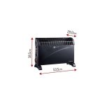 MESKO MS7741 KONVEKTORSKA GREJALICA SA VENTILATOROM I TAJMEROM 2000W - Слика 2