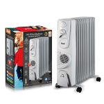 RAF R131W ULJNI RADIJATOR SA VENTILATOROM 11 REBARA BELI 2900W - Слика 2