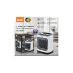 RAF R188W KERAMIČKA ROTIRAJUĆA GREJALICA BELA 1800W - Слика 2