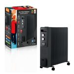 RAF R338B ULJNI RADIJATOR SA VENTILATOROM 13 REBARA CRNI 2900W - Слика 2