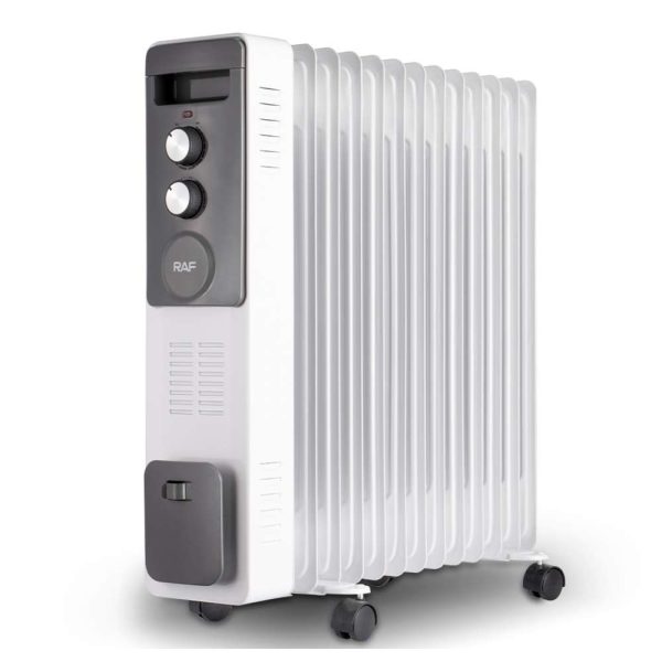 RAF R338W ULJNI RADIJATOR SA VENTILATOROM 13 REBARA BELI 2900W