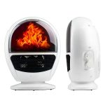 RAF R600 MINI KERAMIČKA GREJLICA SA EFEKTOM KAMINA BELA 1500W - Слика 3