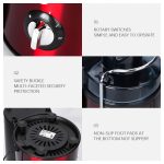 RAF R.2817R SOKOVNIK SILVER CRVENI 1000W - Слика 4